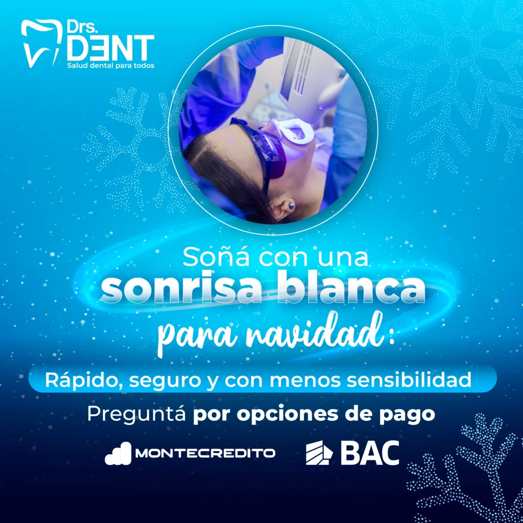 Sonrisa blanca para navidad